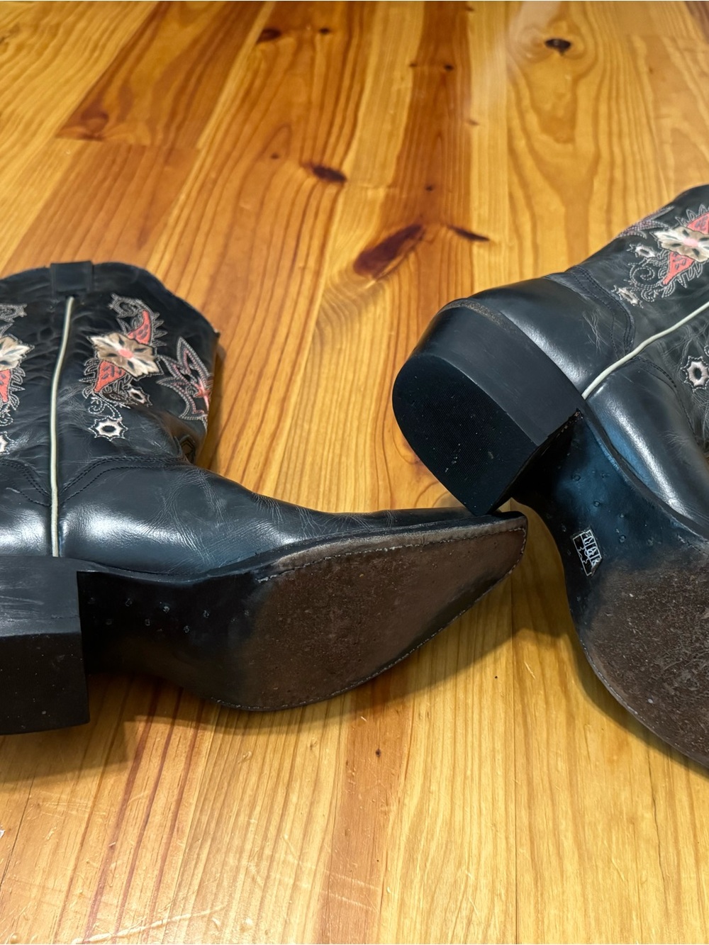 JB Dillon Women's Leather Embroidered Cowboy Boots Size 8B #JBW2322 - Picture 11 of 16